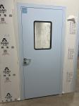 Galvanized Steel Cleanrooms Doors , Medical Clean Room Door With Glass Window