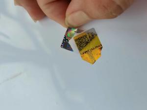 Quality Waterproof Holographic Anti Counterfeit Sticker Film Labeling wholesale