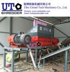 automatic furniture shredder/ waste bed board shredder, double shaft shredder,