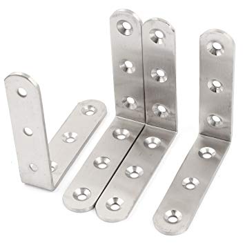 Powder Coated 90 Degree Angle Bracket Heavy Duty Stainless Steel Wall Mount L Bracket