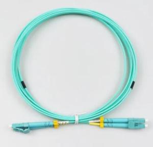 Quality 2.0mm Multimode Fiber Patch Cord , LC LC Om3 Patch Cord Aqua wholesale