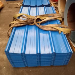 Quality fast assembly 0.426mm blue corrugated roof sheets use as fence for 6-7 times wholesale