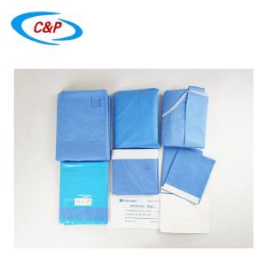 Quality Blue Sterile Ophthalmology Surgical Eye Drapes Kit Pack Custom wholesale