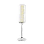 LFGB Personalized 225ml Machine Pressed Champagne Flutes Glass