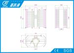 Electronic Mechanical Full Height Turnstile , Bi-Directional Durable Metal