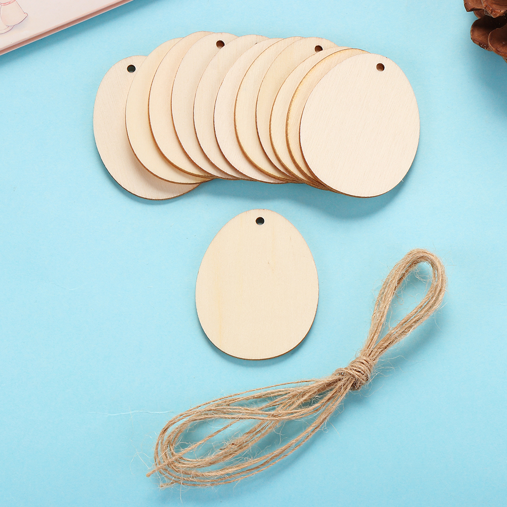 Chips Hanging 60mm Unfinished Wood Crafts Blank Wooden Blocks