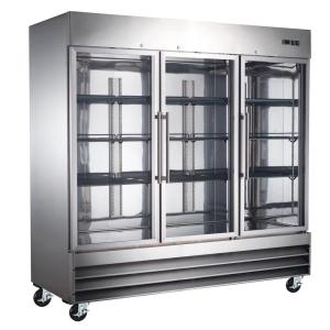 Quality 380W / 550W Commercial Vertical Freezer Three Door Environmental friendly wholesale