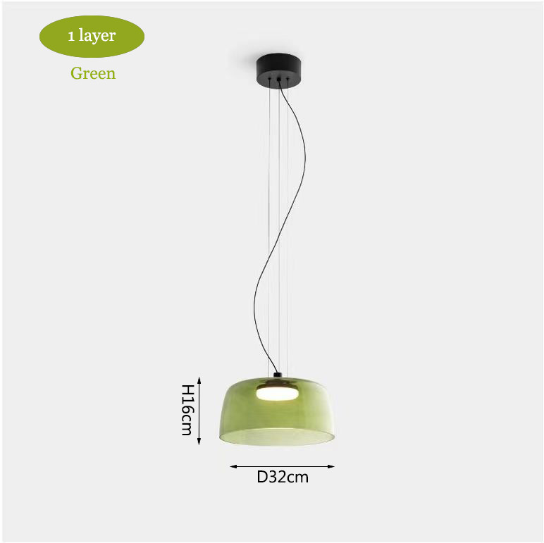 Nordic Simple Colorful Glass Restaurant Pendant Lamps For Bar Living Dining Room Hanging Light(WH-AP-557)