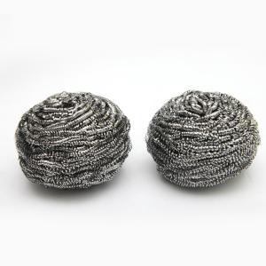 Quality Kitchen Stainless Steel Scrubber / Metal Scrub Pad Flat Shape SGS Approval wholesale