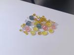 HPHT Pink Blue Yellow Rough CVD Lab Grown Diamond Color Diamond Substrate