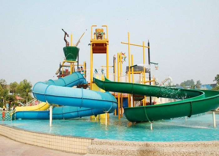 Galle Pirate Theme Aqua Playground With Capacity 100 Rider / Time