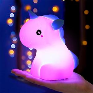 Quality Unicorn Silicone LED Night Light Squishy Kawaii Night Lights For Baby Nursery Children Toddlers Teen Girls wholesale