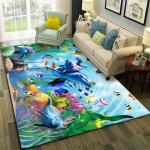 3D Printing Crystal Velvet Floor Carpet Rug Dining Room Floor Mat