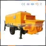 Mini Hydraulic Concrete Mixer Pump , Trailer Mounted Electric Concrete Pump