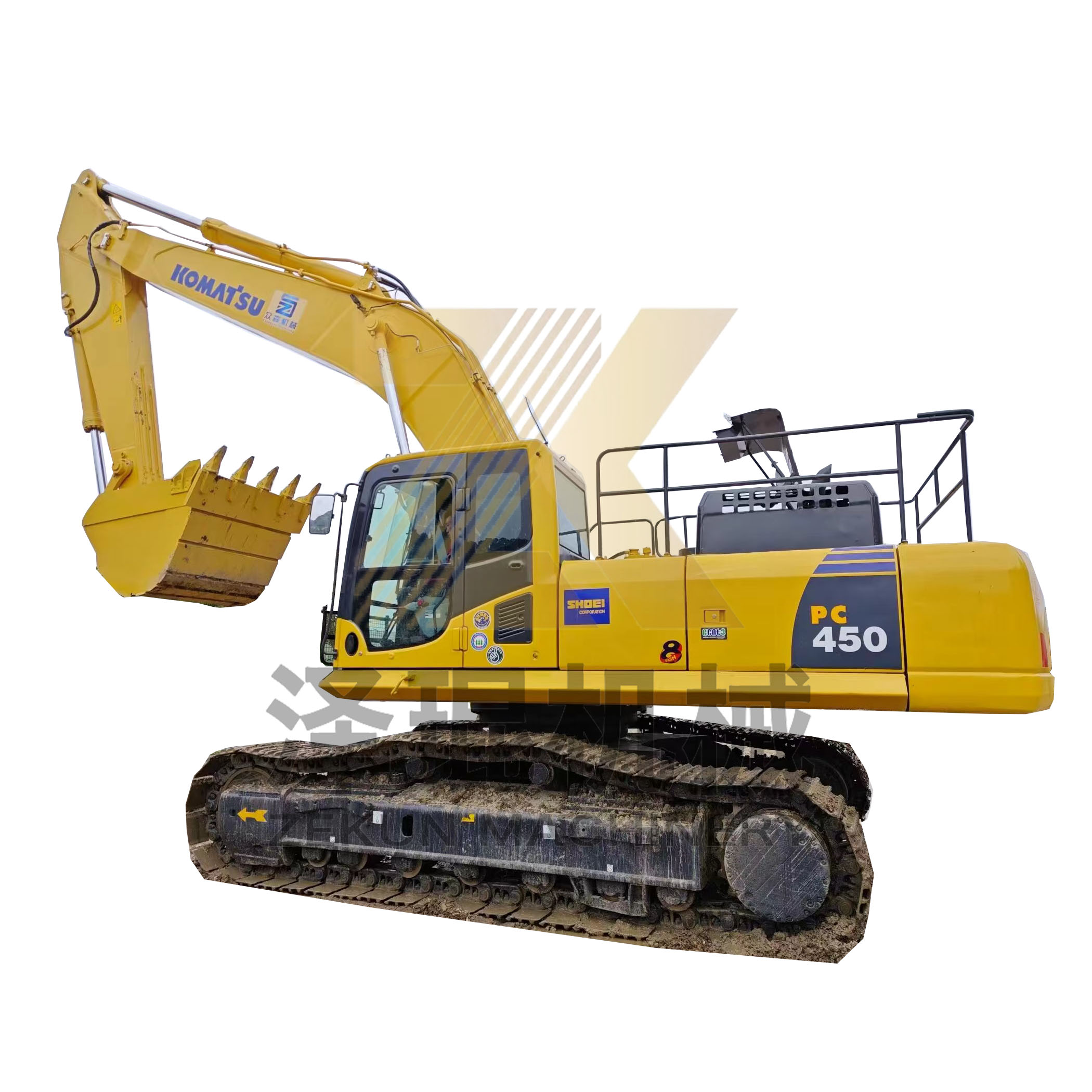 Used Komatsu PC450-8 Excavator 45125KG with 2.1m³ Bucket Capacity