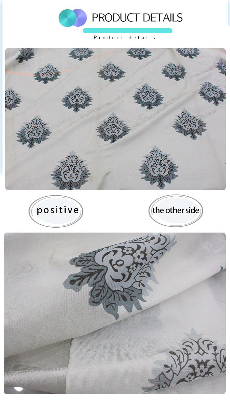 Dark Pattern Mattress Quilting Fabric Coloured Printed Cloth Sustainable