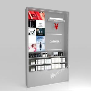 Quality GDR09-YB03 Retail Display Counter With 80mm Soft Film Light Box And Acrylic Spliced Box For Mall Booths wholesale