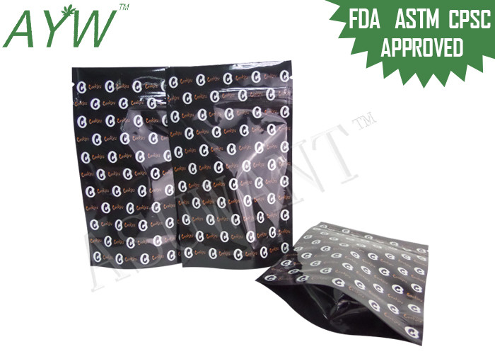 Multifunctional Smell Proof Zipper Bags Matte Zipper Lock For Coffee / Tea
