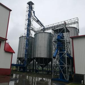 Quality Farming Hopper Bottom Steel Grain Bin / Feed Storage Corrugated Grain Silo wholesale