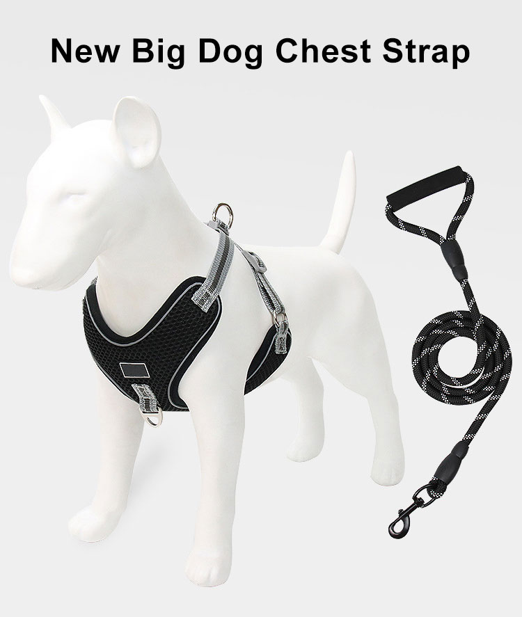 Plain Fabric Dog Cooling Vest Mesh Breathable Dog Body Harness And Leash