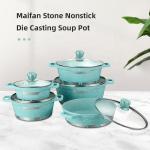 Best Selling Multi-color Non Stick Cooking Pots Steel Pot Double Bottom Cookware