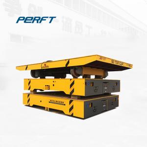 Quality 60 T Die Transfer Cart Heavy Duty Free Turning Battery Powered For Iron Factory wholesale