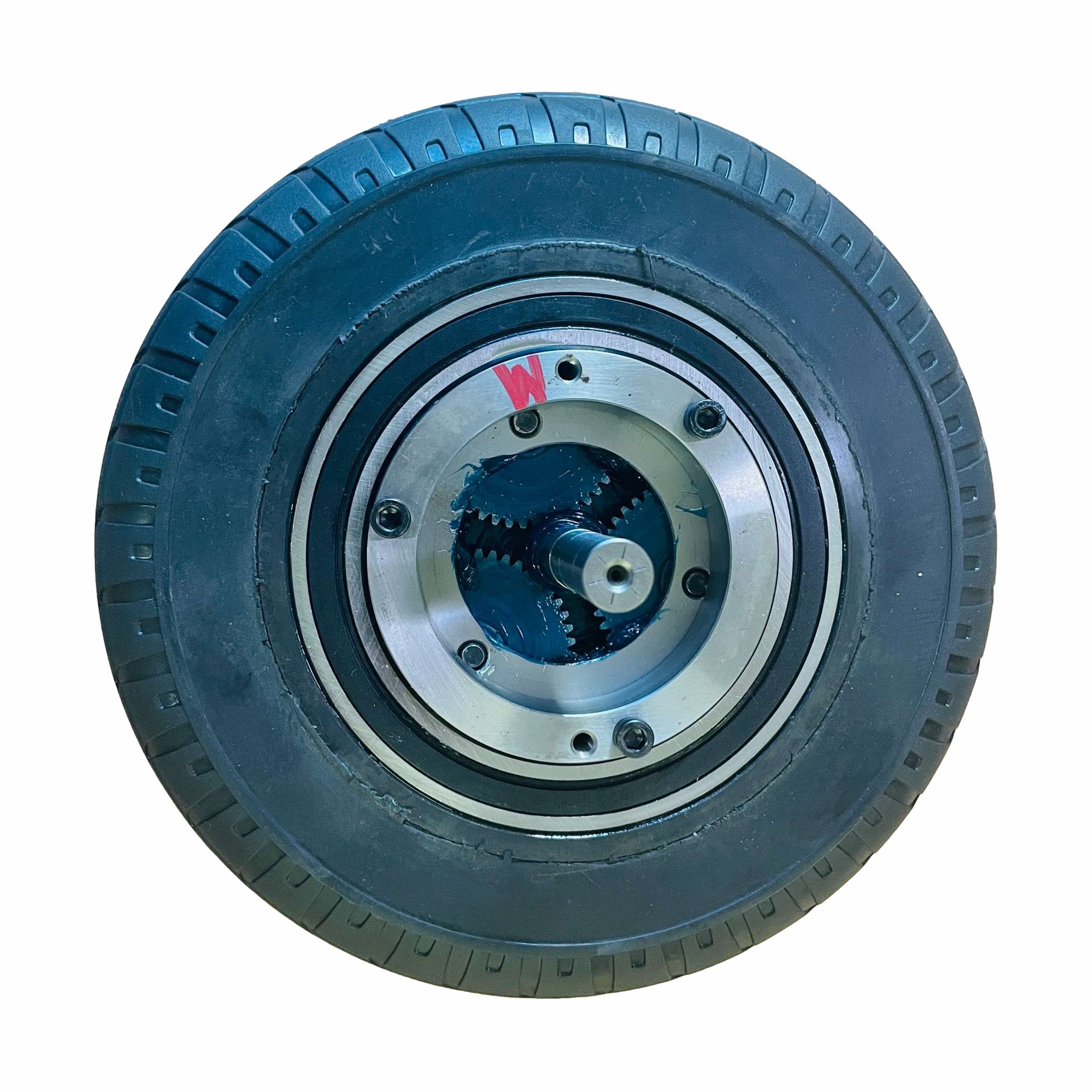 Black Rubber AGV Wheel Drives Planetary Reducer Wheels For Hub Reduction