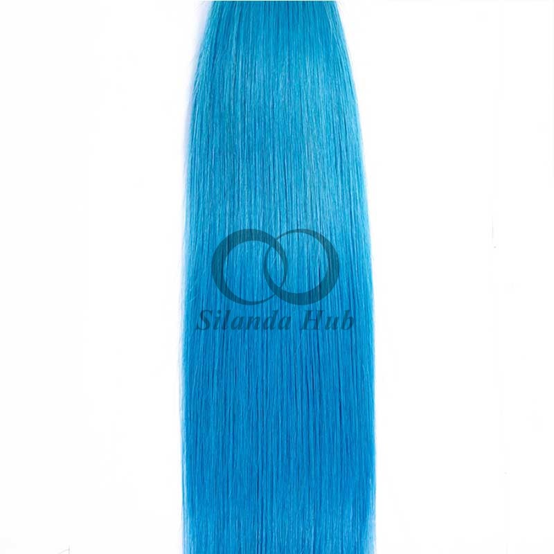 #T1B/Blue Straight Remy Human Hair Bundles Sew In Weave Bundles Brazilian Bundle Deals