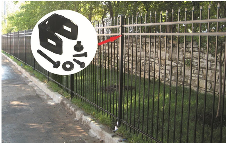 H2.2m PVC Coating Tubular Decorative Aluminium Fencing