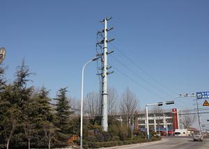Quality Hot Dip Galvanized Steel Tubular Tower ASTM A572 Grade 50 10 - 750kv Voltage wholesale
