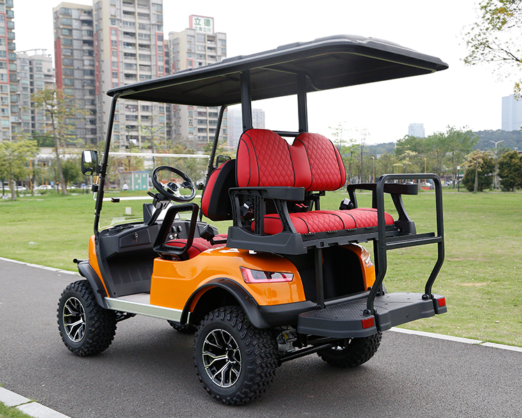 4 Wheel Electric Club Car Golf Cart Maximum Speed 30-50Km/h Electric Fuel Type Lifted 4 Passenger