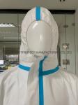 55000pcs per 40Q Disposable Blue Coverall with CE Approved En14126 Cat III Type