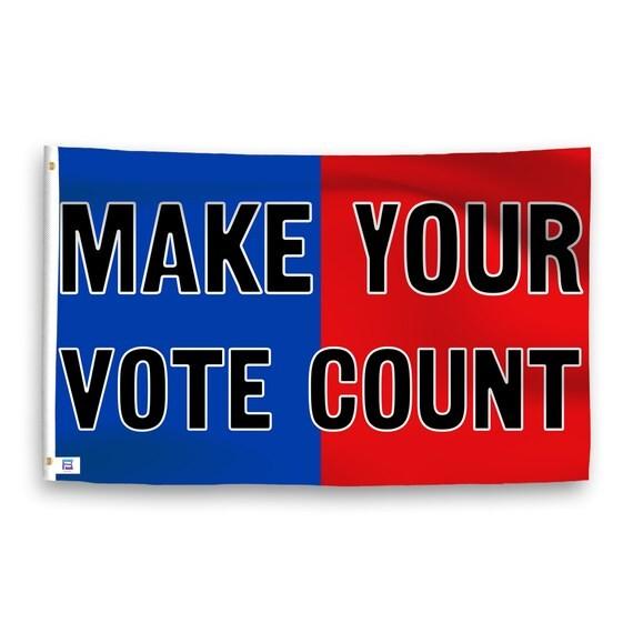 100D Polyester Vote Flag Double Sided Outdoor Indoor Custom Presidential
