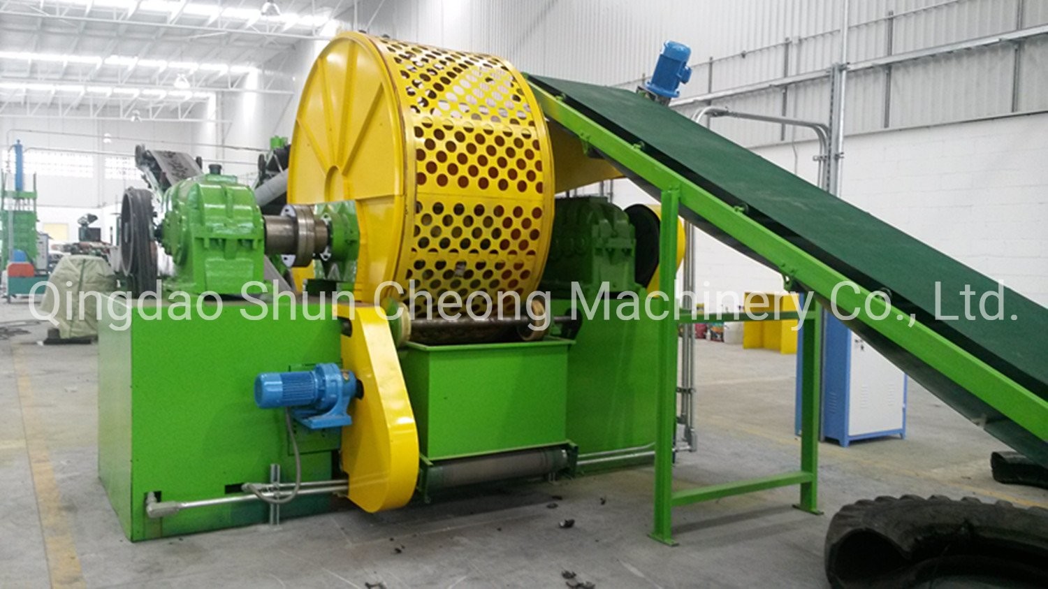Customized Waste Tire Recycling Machine / Rubber Granules Production Line