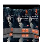 A4 260gsm Resin Coated Photo Paper , Rc Satin Photo Paper For Inkjet Printer