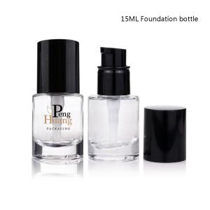 Quality Wholesale Fashion Design 30ml Cosmetic Foundation Pump Skincare Lotion Glass Bottle wholesale