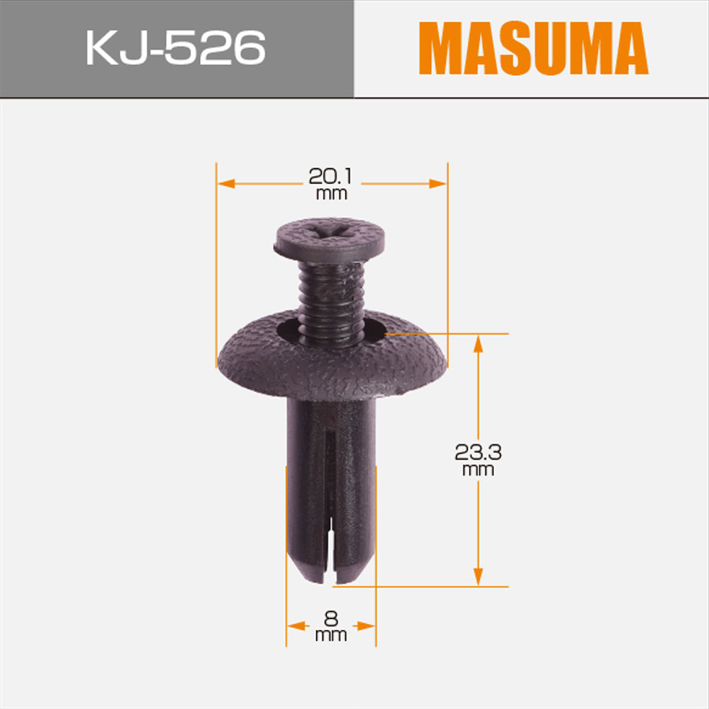 12*12*2cm MASUMA Universal Parts Push Type Plastic Clips MB888869 for MITSUBISHI ECLIPSE