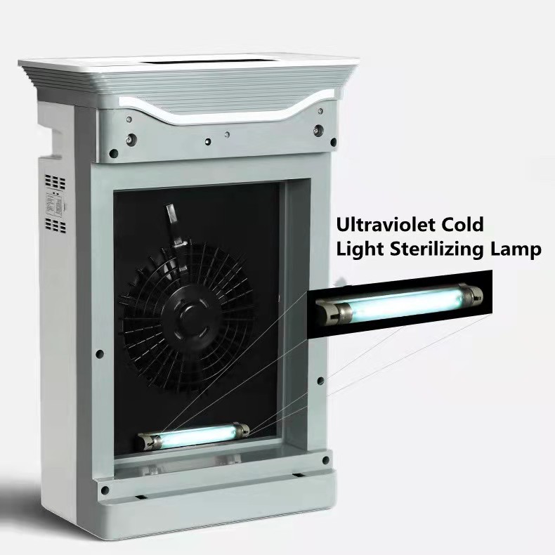 Homefish OEM Purificateurd Air H12 Filter Scrubber UVC Light Hepa Wifi Air Purifier Household Air Cleaner