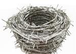 Galvanised Steel Barbed Wire For Grass Boundary / Railway