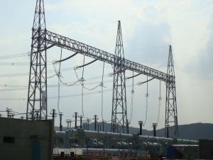 Quality 750KV Tubular Steel Structures , Power Transformer Substation wholesale