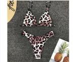 Womail Alluring Biquini Leopard Printed Bikini Push-Up Padded Swimwear Women's