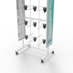 Supermarkets Snack Metal Display Stands Customizable Fast Food Metal Display