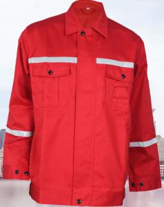 Quality High Visibility Mens Reflective Jacket , Custom Logo Red Reflective Coat wholesale