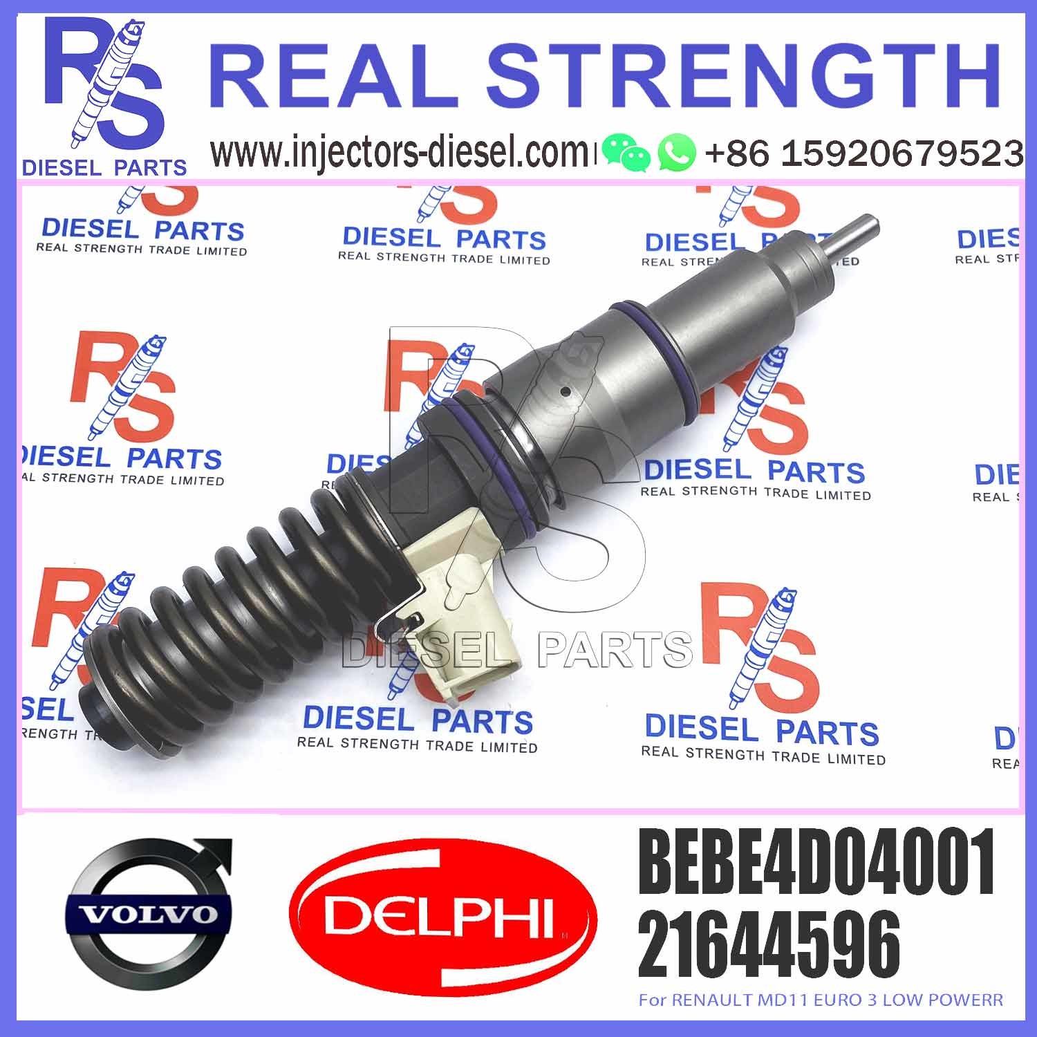 Diesel Fuel Injector 3803913 4 Pins Fuel Injection Nozzle BEBE4D35001 BEBE4D04001 For RENAULT MD11
