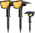 2200mAh 10W LED Solar Landscape Spotlights IP65 Waterproof 3300k