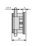 Cassette Detachable Zinc Alloy Hinges For Metal Cabinet Door