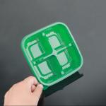 Green Square Pastry Tray Disposable Plastic Dessert Containers