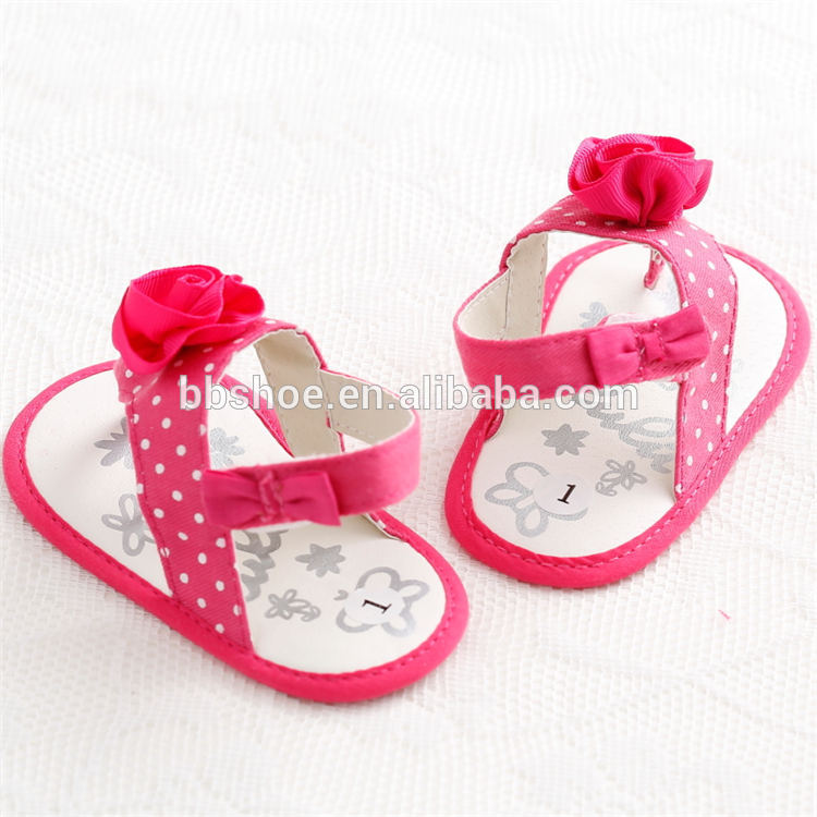 Simple designed infant Sandals Casual Newborn Slipper baby shoes for Girl