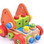 Montessori Wooden Building Block Nut Toys Nut Screw Toy Girls Boys Gift