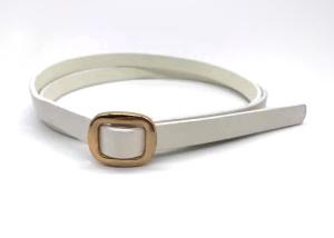 Quality Skinny White Pu 13mm Width Women'S Fashion Leather Belts wholesale